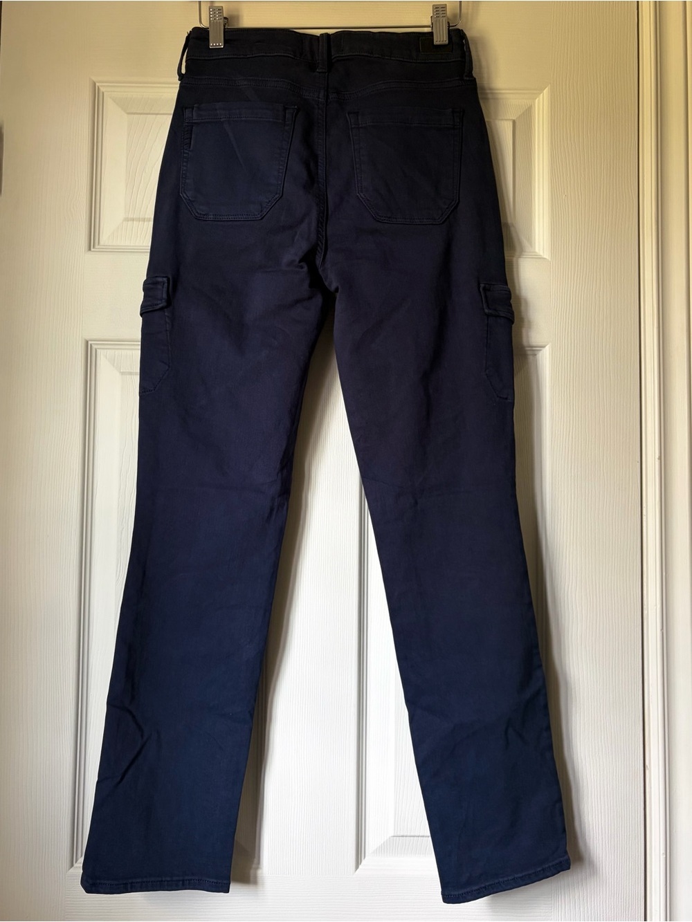 NWT PAIGE Jolie Cargo Pants Vintage Cosmic Navy High Rise Size 25 - Picture 7 of 10